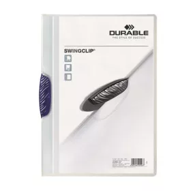   Gyorsfűző, klipes, A4, DURABLE Swingclip&reg; 30, sötétkék (DB226007)