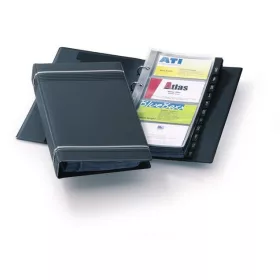   Névjegykártyatartó, 200 db-os, A-Z regiszterrel, álló, DURABLE VISIFIX®, szürke (DB238558)