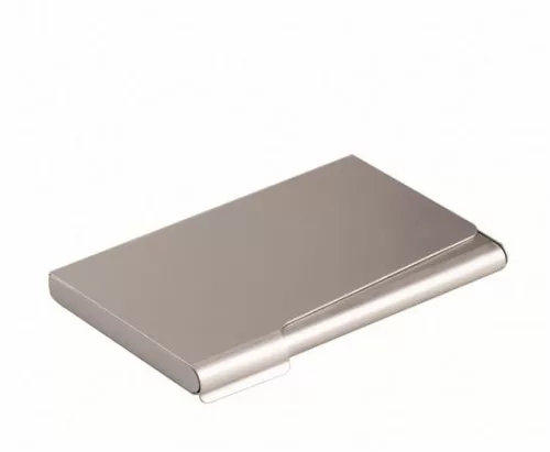Névjegykártyatartó tárca, fém, 20 db-os, DURABLE, matt ezüst (DB241523)