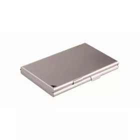   Névjegykártyatartó tárca, fém, 20 db-os, DURABLE CARD BOX DUO, ezüst (DB243323)