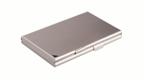 Névjegykártyatartó tárca, fém, 20 db-os, DURABLE CARD BOX DUO, ezüst (DB243323)