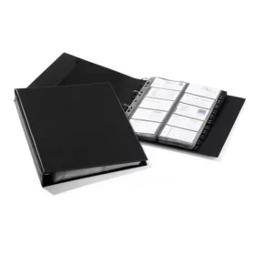   Névjegytartó, 400 db-os, gyűrűs, DURABLE VISIFIX® Economy, fekete (DB244401)