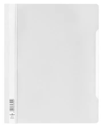 Gyorsfűző, PP, A4+, DURABLE, fehér (DB257002)