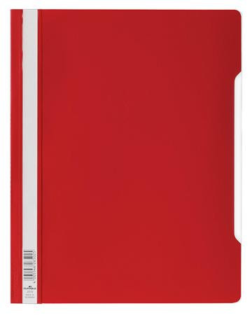 Gyorsfűző, PP, A4+, DURABLE, piros (DB257003)