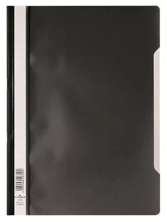 Gyorsfűző, PP, A4, DURABLE Economy, fekete (DB257301)