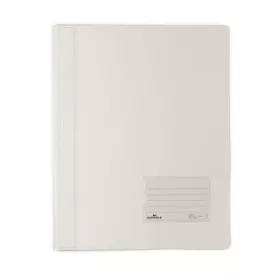   Gyorsfűző, A4, extra erős, DURABLE DURALUX&reg;, áttetsző fehér (DB268002)