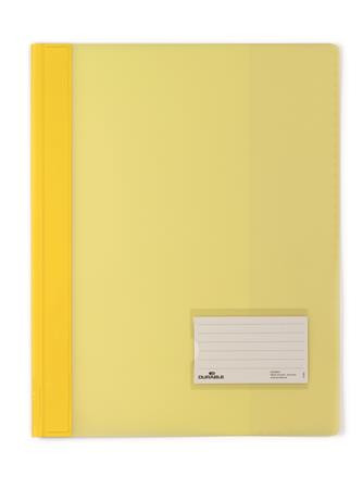 Gyorsfűző, A4, extra erős, széles, DURABLE, sárga (DB268004)