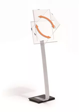 Padlóállvány, A3, DURABLE INFO SIGN, ezüst (DB481323)