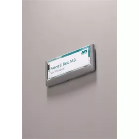   Információs tábla, 149x52,5 mm, DURABLE CLICK SIGN, szürke (DB486037)