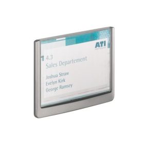   Információs tábla, 149x105,5 mm, DURABLE CLICK SIGN, szürke (DB486137)