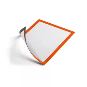   Infokeret, A4, mágneses, DURABLE DURAFRAME&reg; MAGNETIC, narancs (DB486909)