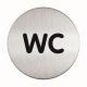Információs piktogram, öntapadó, DURABLE WC (DB490723)