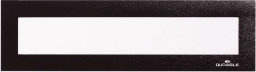 Bemutató fejléc, 297x40 mm, mágneses, DURABLE DURAFRAME® MAGNETIC TOP, fekete (DB498601)