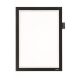 Infokeret, A4, öntapadó, jegyzetelhető, DURABLE DURAFRAME® NOTE, fekete (DB499301)