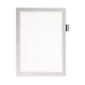   Infokeret, A4, öntapadó, jegyzetelhető, DURABLE DURAFRAME&reg; NOTE, ezüst (DB499323)