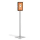 Padlóállvány, A4, DURABLE INFO STAND BASIC, antracit-szürke (DB501257)