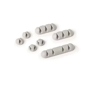   Kábelrendező tappancs, öntapadó, DURABLE CAVOLINE&reg; Clip mix, szürke (DB504110)