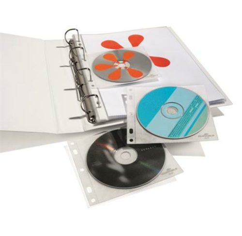 CD/DVD tartó zseb, lefűzhető, DURABLE (DB523919)