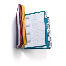   Bemutatótábla tartó, fali, 20 db bemutatótáblával, DURABLE VARIO&reg;, vegyes színek (DB551200)