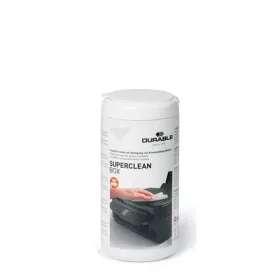   Tisztítókendő, műanyag felületre, 100 db, DURABLE SUPERCLEAN BOX 100 (DB570802)