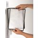 Bemutatótábla tartó, fali, mágneses, 5 db bemutatótáblával, DURABLE VARIO® 5 MAGNET, fekete (DB591401)