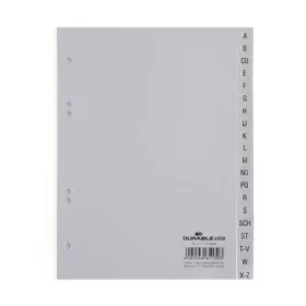   Regiszter, PP, A5, 20 részes, A-Z, DURABLE, szürke (DB655010)