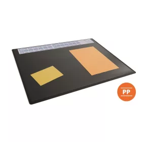   Könyökalátét, 650x500 mm, éves naptárral, DURABLE, fekete (DB722301)