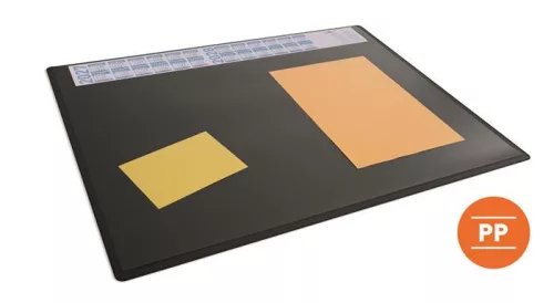 Könyökalátét, 650x500 mm, éves naptárral, DURABLE, fekete (DB722301)