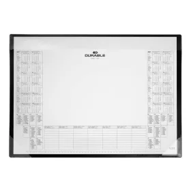   Könyökalátét, 600x430 mm, PP, éves naptárral, DURABLE, fekete (DB729801)