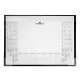 Könyökalátét, 600x430 mm, PP, éves naptárral, DURABLE, fekete (DB729801)