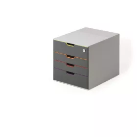   Irattároló, műanyag, 4 fiókos, 1 zárható fiókkal, DURABLE VARICOLOR&reg; SAFE (DB760627)
