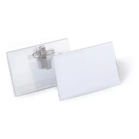   Névkitűző, csíptetővel és tűvel, 54x90 mm, DURABLE (DB810119)