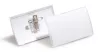Névkitűző, csíptetővel és tűvel, PP, 40x75 mm, DURABLE CLICK FOLD (DB821119)