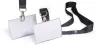 Névkitűző, nyakbaakasztóval, 54x90 mm, DURABLE CLICK FOLD, áttetsző (DB821719)
