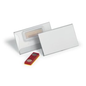   Névkitűző, mágnessel, elfordulásgátlóval, 75x40 mm, DURABLE (DB824319)