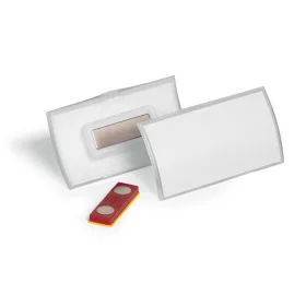   Névkitűző, mágnessel, elfordulásgátlóval, 75x40 mm, DURABLE CLICK FOLD (DB825919)
