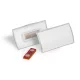 Névkitűző, mágnessel, elfordulásgátlóval, 75x40 mm, DURABLE CLICK FOLD (DB825919)