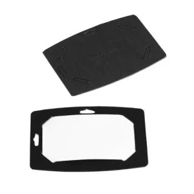   Névkitűző, 54x90 mm, újrafeldolgozott karton, DURABLE, fekete (DB827301)