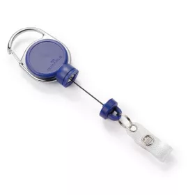   Azonosítókártya-tartó, kihúzható, patentos, DURABLE Extra strong, sötétkék (DB832907)