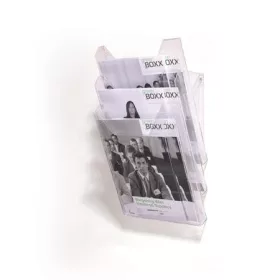   Katalógustartó, asztali és fali, A4, 3 rekeszes, DURABLE Combiboxx, átlátszó (DB858019)