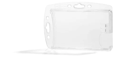 Azonosítókártya-tartó, 1 kártyához, zárt, DURABLE ENCLOSED, áttetsző (DB895519)