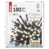 LED karácsonyi fényfüzér, 18 m, kültéri és beltéri, meleg/hideg fehér, időzítő
