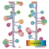LED fényfüzér, cseresznye – golyók 2,5 cm, 4 m, kültéri és beltéri, többszínű, időzítő