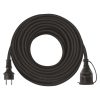 Emos lengőkábel 25 m / 1 aljzat / IP44 / fekete / gumi-neoprén / 250 V / 2,5 mm2