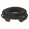 Emos lengőkábel 25 m / 1 aljzat / IP44 / fekete / gumi-neoprén / 250 V / 2,5 mm2