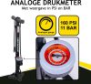 DUNLOP álló nyomásmérős kerékpár pumpa, max 11bar, Presta- Dunlop és Schrader