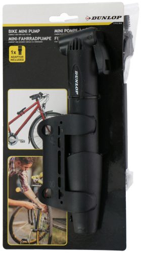 DUNLOP mini kerékpár pumpa, vázra szerelhető, 20cm
