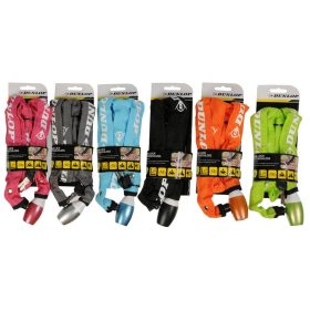   DUNLOP kulcsos kerékpár zár lánc 3mmx120cm 2 kulcs 6 színben