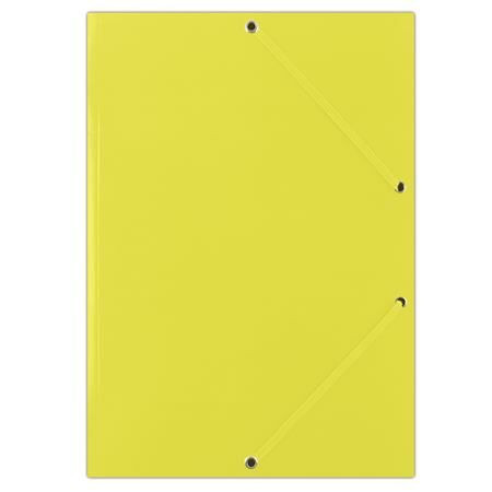 Gumis mappa, karton, A4, DONAU Standard, citromsárga (DFEP111G)