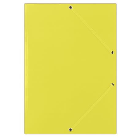 Gumis mappa, karton, A4, DONAU Standard, citromsárga (DFEP111G)